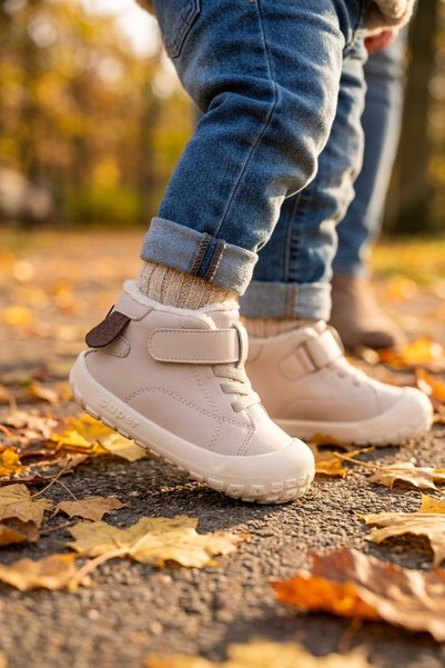 Vicco Fur-Lined, Non-Slip Sole, Orthopedic, Velcro-Closure Unisex Boots for G...