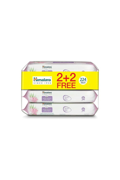 Himalaya Gentle Baby Wipes 56 Packs 2+2 Free v2