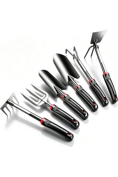 Generic 0TO1 Garden Tool Set, 6PCS Stainless Steel Duty Gardening Tool Set fo...