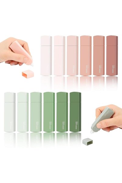 Generic 12 قطعة شريط تصحيح، 19.7 قدم لكل قطعة، قلم شريط تصحيح سائل، سهل وسريع...
