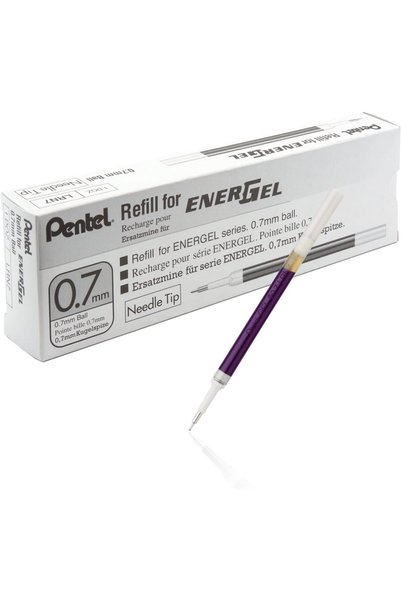 Generic عبوة حبر إضافي لقلم الجل السائل EnerGel برأس إبرة 0.7 مم، تحتوي على 1...