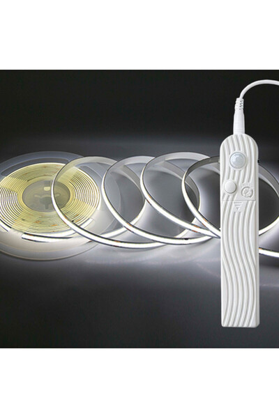 Choice 2m White Dual Mode Adjustable 5V COB LED Strip Motion Sensor Night Lig...
