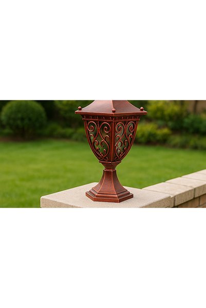 Generic Brand Small copper floor lantern with E27 bulb base