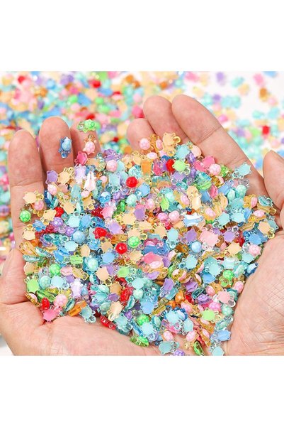 Choice 100pcs Random color 100Pcs Mini Resin Turtles Night Glow Turtle Figuri...