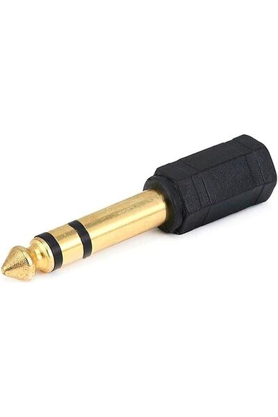 HANEL Ars Stereo Kulaklık Mikrofon Adaptörü 6,3mm Erkek To 3,5mm Dişi Gold Jak