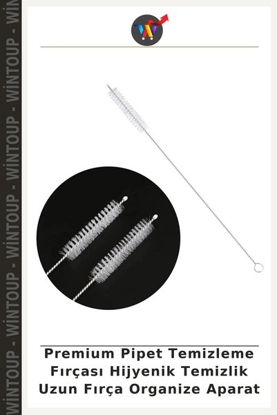Wintoup Premium Pipette Cleaning Brush: Hygienic Cleaning, Long Brush, Organizer