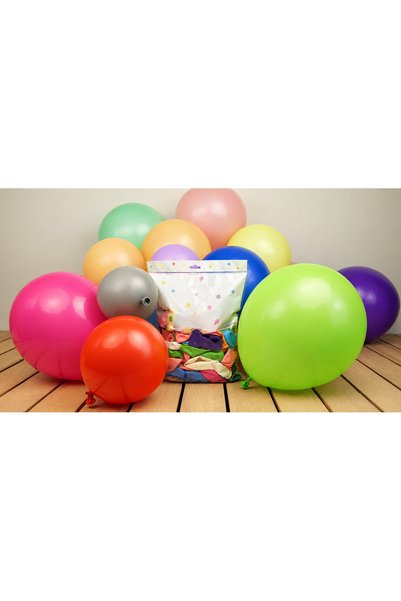 12 İnç 100 Adet Karışık Renk Lateks Balon – Doğum Günü, Parti, Organizasyon ve İç Dış Mekân Süsleme Balonu