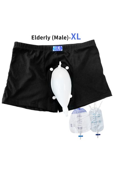 Choice Male elderly XL Reusable Silicone Urine Collector Bags Adults Urinal W...