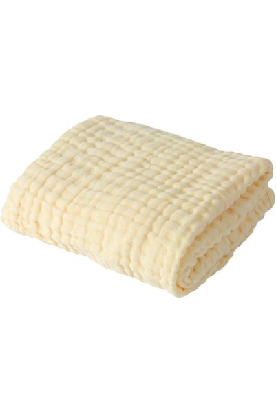 Generic - Organic 6 Layered Muslin Bath Towel - Yellow