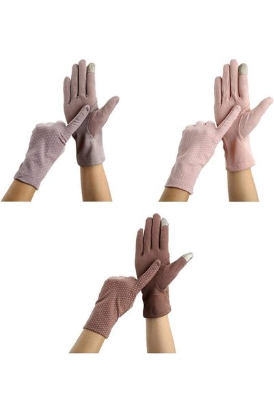 Generic Women Sun Protective Gloves, 3 Pairs