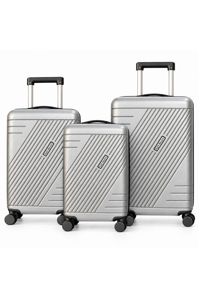 Flieger Luggage طقم حقائب سفر مكون من 3 قطع، مصنوعة من مادة ABS الصلبة، بأحجا...