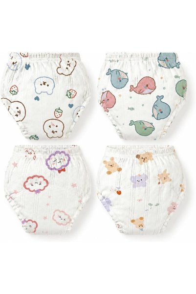 Generic 100% Cotton Baby Potty Training Pants, Washable Absorbent Leak‑Proof ...