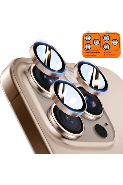 Generic for iPhone 16 Pro Max/iPhone 16 Pro Camera Lens Protector, Tough HD I...