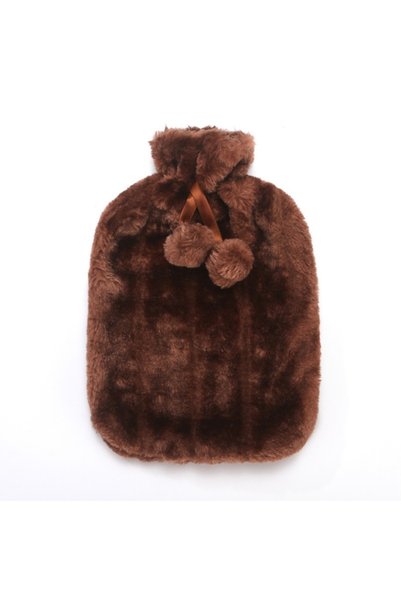 Choice Brown Removable Hot Water Bottle Cover Explosion Proof Cold-proof Prot...