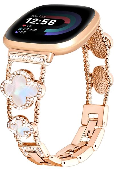 Generic Bling Bands Compatible for Fitbit Versa 3/4/Sense and Sense 2 Smart W...