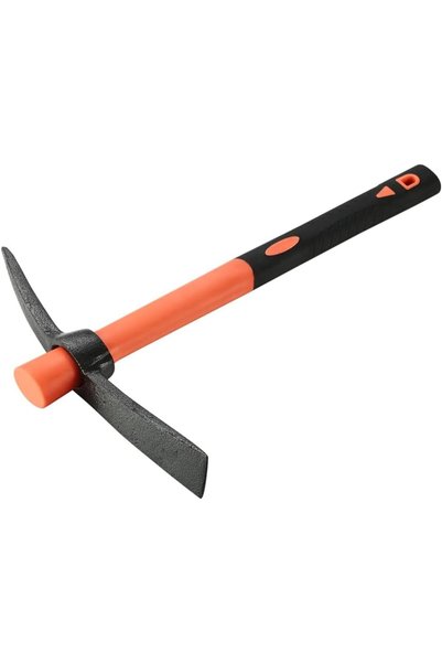 Generic Pickaxe - 400g | Forged Weeding Garden Pick Axe with Fiberglass Handl...