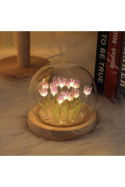 Generic 16 Flowers DIY Tulip Night Light Handmade Decoration Tulip Artificial...