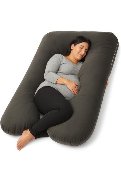 Generic U-Shaped Pregnancy Pillow 135 × 70 cm – Full Body Maternity Pillow fo...