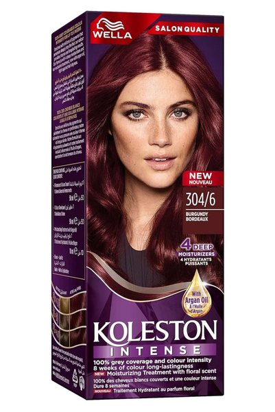 Wella koleston Intense Hair Color 304/6 Burgundy