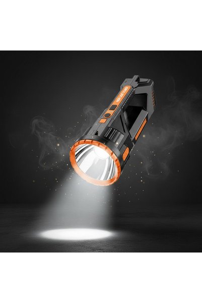 FONIX Lanternă LED cu 2 surse de lumină, Comando Tech, Carcasă durabilă, Afiș...