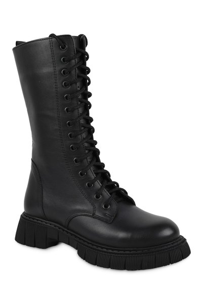 Libero L058.263010 Women's Vintage Genuine Leather Long-Laced Toe-Cap Thick T...