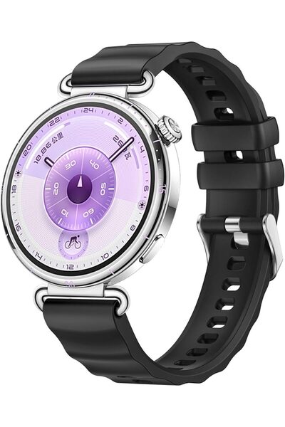 Generic Silicone Band Compatible with Huawei Watch GT6 41mm/42mm 2025, 18mm C...