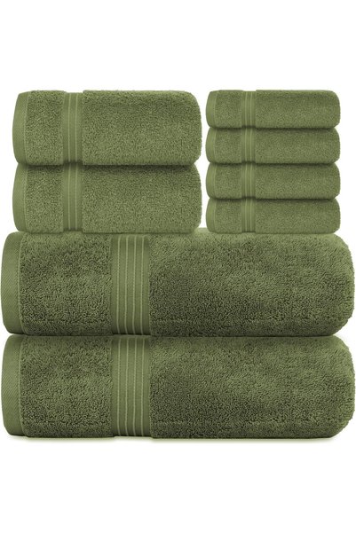 Generic Bath Towel Set (4 Pack, 70 X 140 cm) - 600 GSM 100% Combed Cotton Qui...