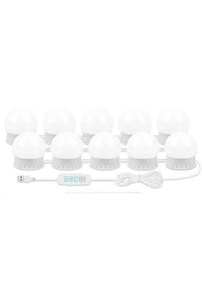Generic Mirror Fill Light,USB Three-tone Light,LED Makeup Mirror Headlight wi...