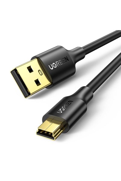 Generic كابل USB صغير بطول 1 متر، كابل USB 2.0 صغير من النوع A إلى Mini B ذكر