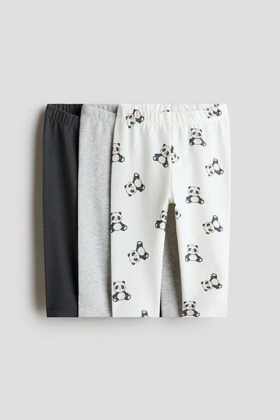 H&M 3'lü Pamuklu Tayt