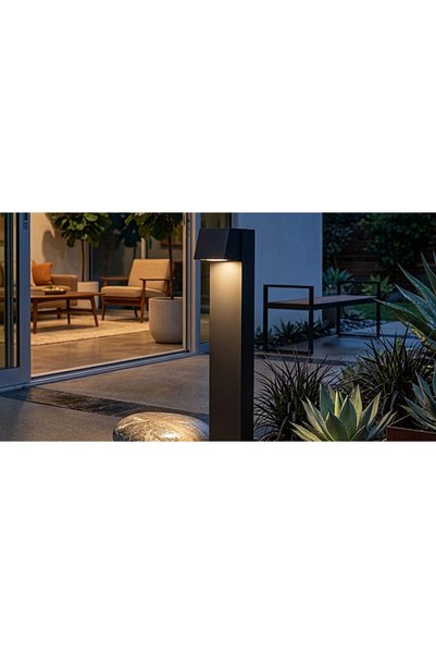 Generic Brand Black garden lantern 60cm GU10
