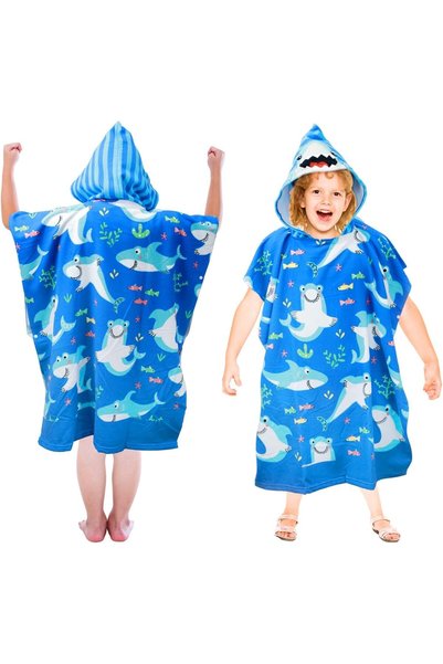 Generic Oversized Kids Bath Towel 75x180cm, Ocean World Themed Hooded Towel w...