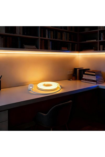 Generic شريط إضاءة نيون، شريط إضاءة LED بطول 3 أمتار، مناسب لتزيين المرايا ال...