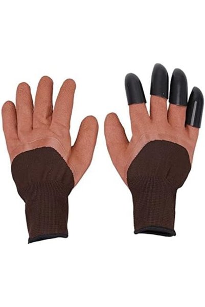 Generic Gardening Gloves 4/8 Hand Claw ABS Plastic Garden Rubber Gardening Di...