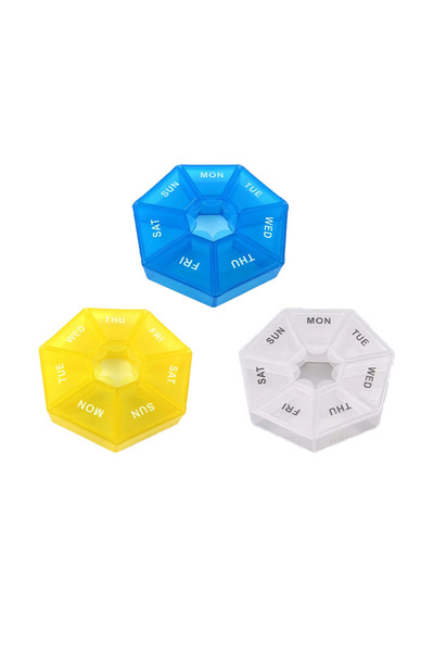 Choice mix-3pcs 1/2/3pcs Storage Vitamin Box Sort Tablet 7 Days Medicine Pill...