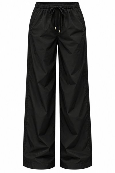 Laluvia Black Bomber Satin Pants - 2y9663 - 51229