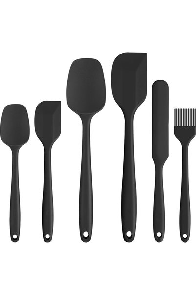 Generic مجموعة ملاعق سيليكون من 6 قطع، مقاومة لدرجات الحرارة العالية، خالية م...
