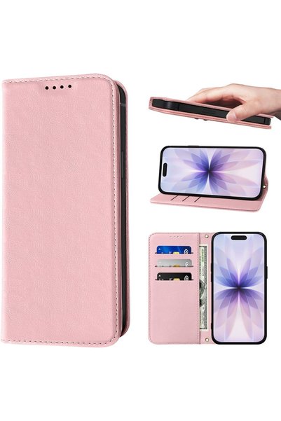 Generic For iPhone 17 Flip Cover PU Leather Magnetic Closure Kickstand Wallet...