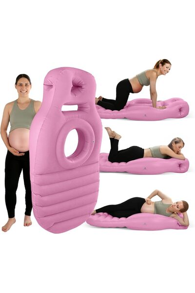 Generic Inflatable Pregnancy Pillow with Belly&Head Hole,Full Body Maternity ...