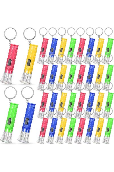 Generic 48 Pcs Mini LED Flashlight Keychain Bulk - Portable Plastic Keychain ...