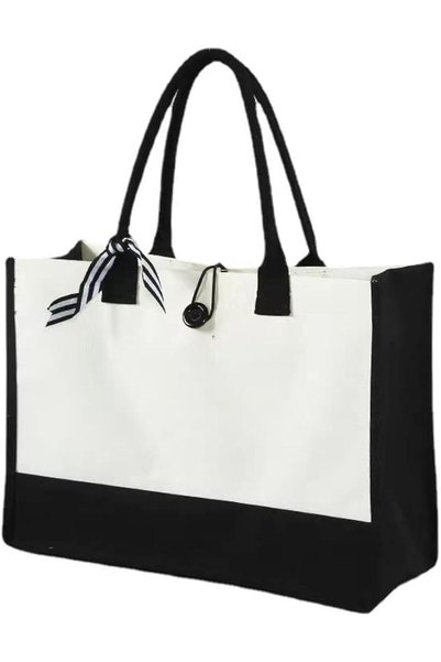 Generic Fashionable canvas handbag canvas totes suitable for women's blank so...
