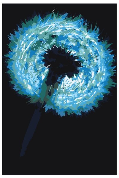 Painting-numbers Set pictura pe numere Papadie 1202, panza pe rama lemn, 90x1...