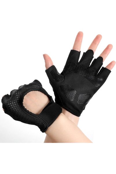 Generic Weight Lifting Gloves, Fingerless Thick Padded Gym Gloves
