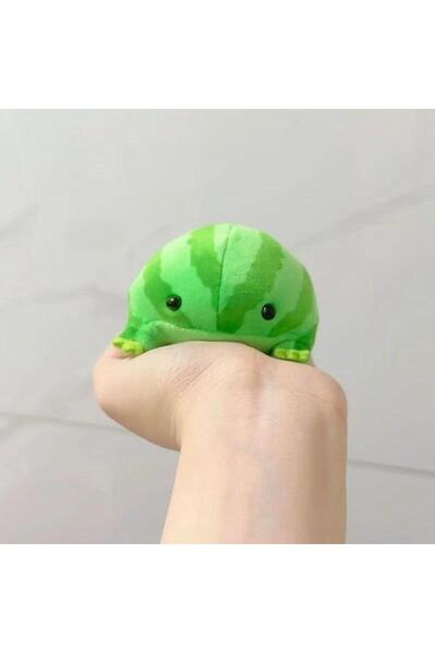 Choice Dark green New 1/2Pcs Decompress Animals Fluffy Frog Figurine Cartoon ...