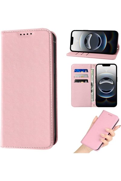 Generic For iPhone 16e/17e Flip Cover PU Leather Magnetic Closure Kickstand i...