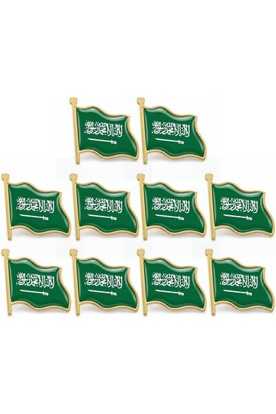 Generic 10pcs/5pcs Saudi Arabia Flag Pins KSA Flag Enamel Made Lapel Pins Kin...