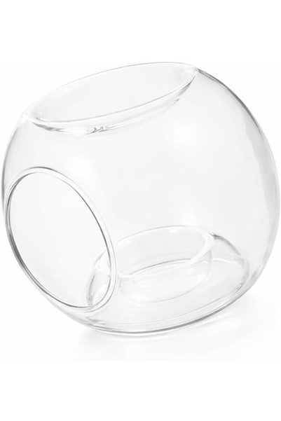 Generic Clear Glass Tealight Candle Holder, Essential Oil Burner and Wax Warm...