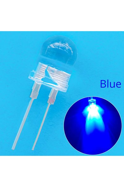 Choice 50 قطعة من مصابيح LED دائرية باللون الأزرق، 10 ملم، بألوان أبيض، أحمر،...