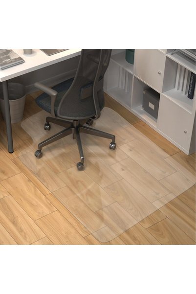 GENERAL Office Chair Mat for Hard Wood Floors, Clear Floor Mat for Rolling Ch...