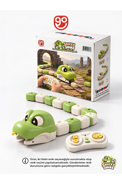 Go Toys Snacky Snake Obur Yılan Kumandalı Oyuncak / Yedikçe Büyüyen Yılan Oyu...